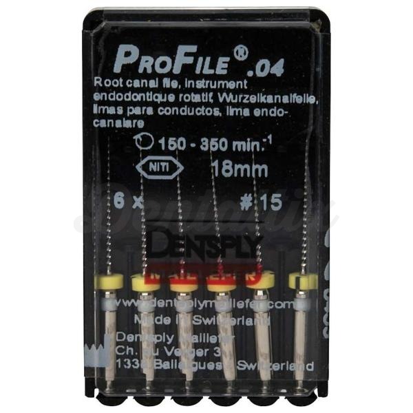 Profile: Limas Rotatorias de Endodoncia (6 uds) - L: 18 mm - N: 15 - C: 0.4 Img: 202408101