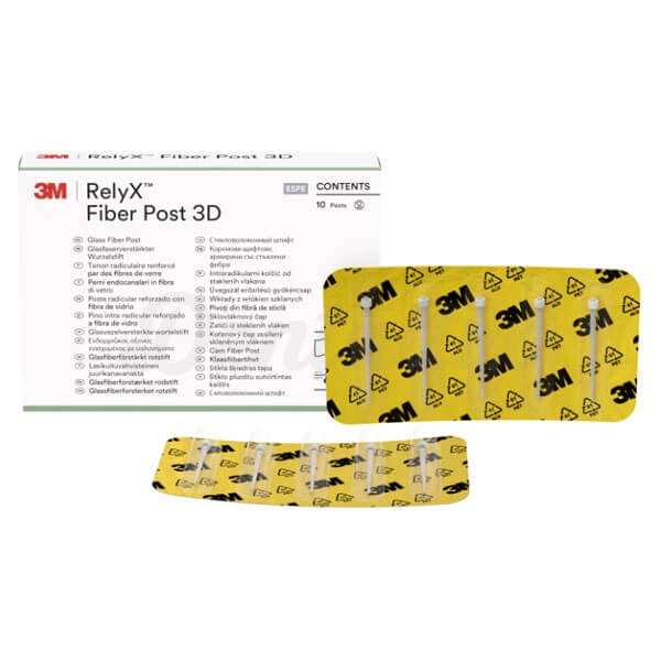 RelyX™ Fiber Post 3D: Poste de Fibra de Vidrio (10 uds) - Nº0 blanco Img: 202409071