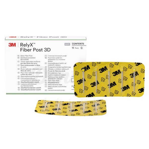 RelyX™ Fiber Post 3D: Poste de Fibra de Vidrio (10 uds) - Nº1 amarillo Img: 202409071