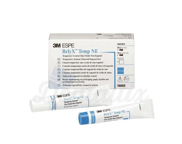Relyx Temp NE: cemento de ZnO (36 gr base + 16 gr catalizador)