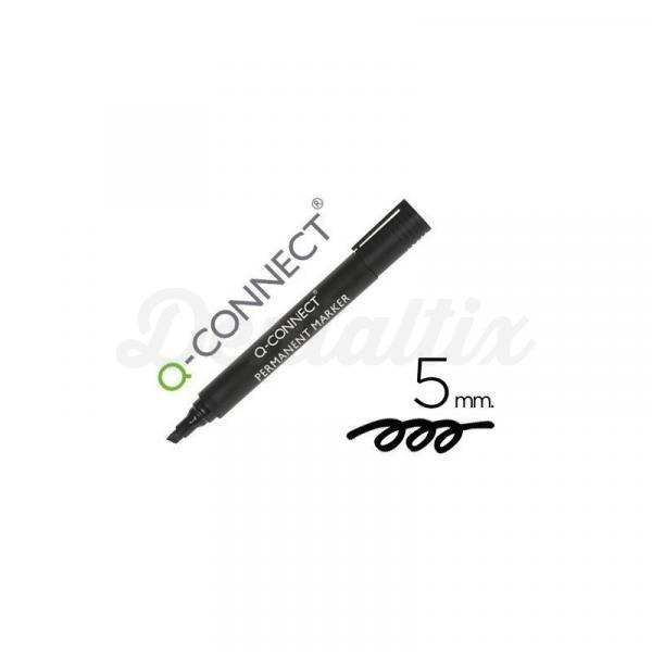 Rotulador permanente Q-Connect negro 5mm Img: 201807281