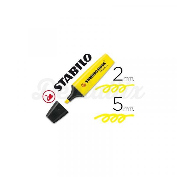 Rotulador Stabilo Boss 70 amarillo. Marcador Fluorescentes Img: 201807281