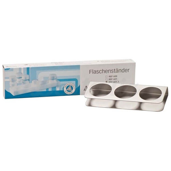 Soporte para Frascos de Acero Cromado - 121 x 44 x 17 mm (3 uds) Img: 202408101