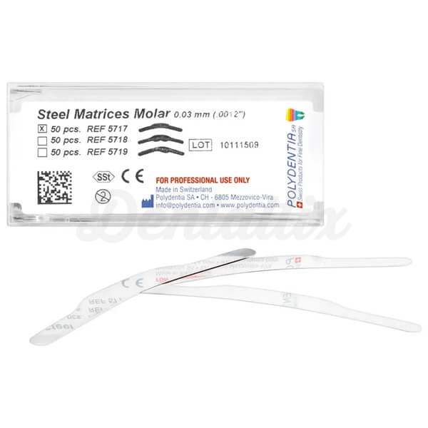 Matrices de Acero para Molares Super Finas (50 uds) - 4.5 - 5.5 mm Img: 202501251