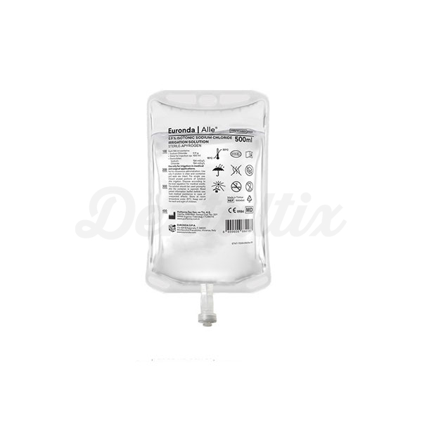Suero Fisiológico Cloruro de Sodio 0,9% - 10 bolsas de 500 ml Img: 202601031