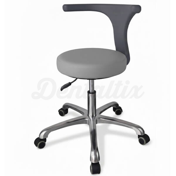 Taburete de Asistente para Clínica Dental - Gris Img: 202601101
