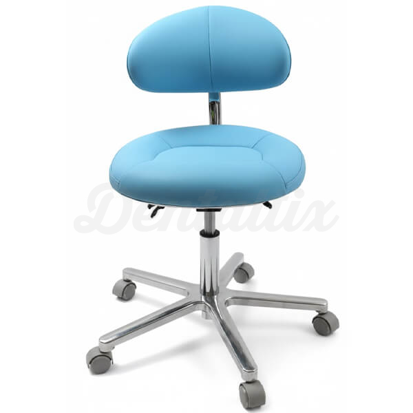 Taburete de Doctor para Clínica Dental - Azul Claro Img: 202603281