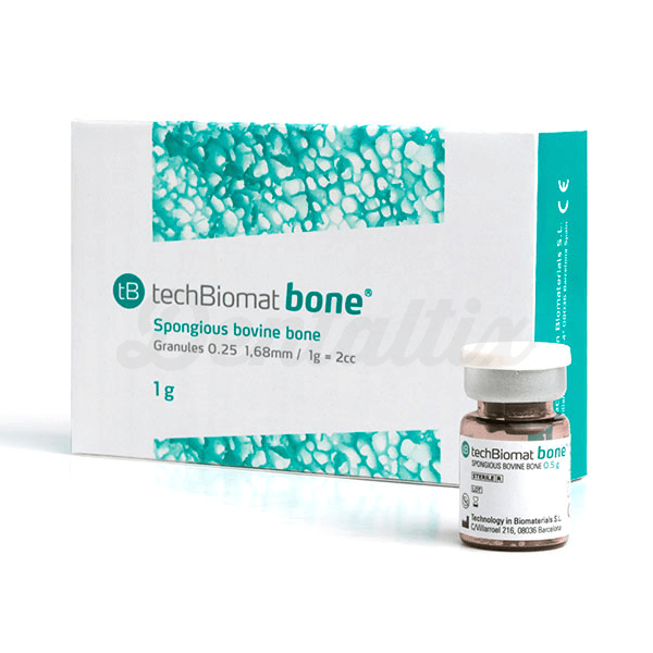 TechBiomat Bone Hueso Bovino Esponjoso Polvo 0.5g ~ 1.0 cc