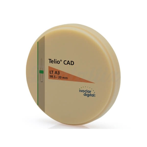 Telio CAD LT: Disco para Restauraciones Dentales-A3 LT de 20 x Ø 98.5 mm  Img: 202311251