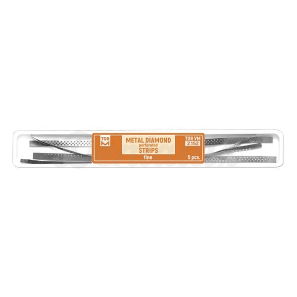 Tiras de Metal Diamantadas con Perforación para el Pulido Dental (5 uds) - Fina Img: 202302111