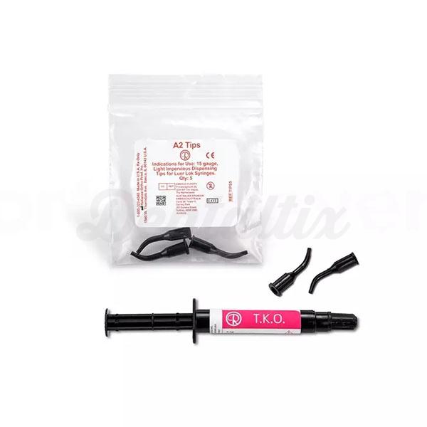 TKO Composite Fotopolimerizable en Gel Multifunción Rosa. 1 Jeringa 3,4 gr y 5 Puntas Desechables Img: 202205141