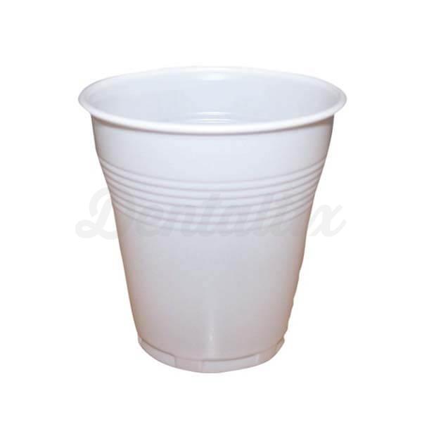 Vasos de café 200 vasos de café de plástico Vasos blancos de 80 cc 