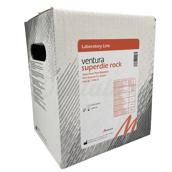 Ventura Superdie Rock: Yeso Extra Duro para Muñones (25 kg) - Gris Img: 202402171