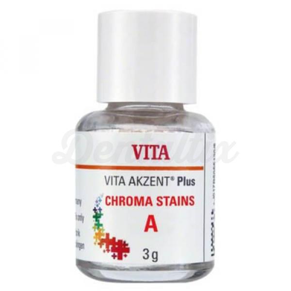 Vita Akzent Plus Chroma Stains: Maquillaje para Corrección de Color Dental - Envase de 3 g de croma en polvo A