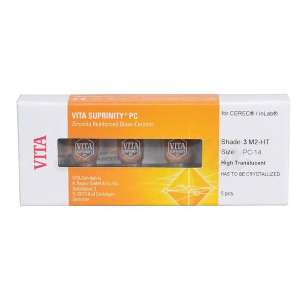 VITA SUPRINITY® PC - Paquete de 5 piezas para CEREC / inLab, tamaño PC-14, 3M2-HT Img: 202201291