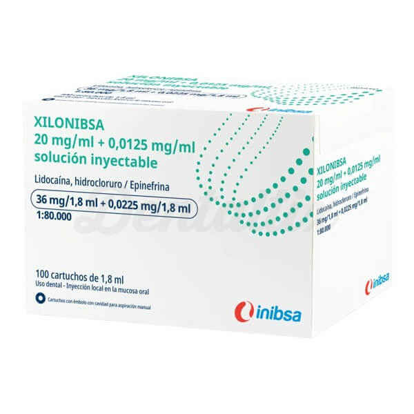 Xilonibsa: Anestesia Local en Base a Lidocaína al 2% (100 Cartuchos de 1.8 ml) Img: 202604041