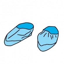 Calzas Desechables de Polietileno CPE Azul Celeste (2000 unidades)