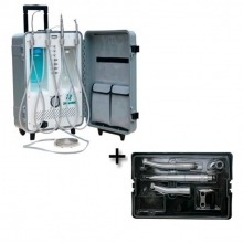 EQUIPO DENTAL TECHNOFLUX rodable c/ estuche FG. MM. CA y PM