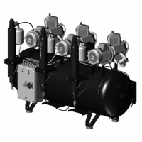 AC 910: Compresor de 3 Cilindros para Fresadoras Cad Cam Img: 202202191