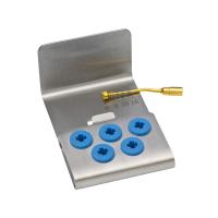 Bandeja de acero inoxidable para 5 insertos - Mectron