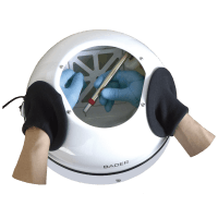 Cámara de trabajo y microchorreo/ Colector de polvo de Bader