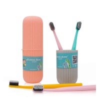 Cepillos de Dientes de Viaje con Estuche (2 uds) - 2 unidades Img: 202402171