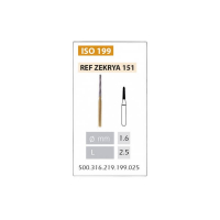 Fresa de Endodoncia Zekrya FG 151 - T: 016 - L: 11.0 mm Img: 202508161