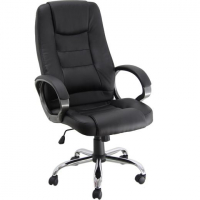 CH1: Sillón Dirección Símil Piel - Negro Img: 202505311