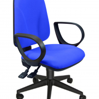 Sincro Team: Silla de Oficina con Reposabrazos Fijos - Azul con apoyabrazos Img: 202505311