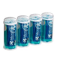 MicroBrush Tube Series: Miniaplicadores Desechables (400 uds) Regular Azul