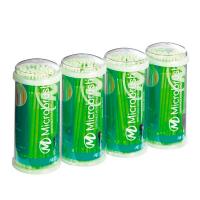 MicroBrush Tube Series: Miniaplicadores Desechables (400 uds) Regular Verde