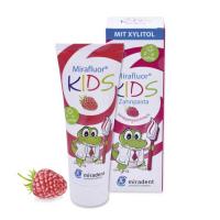 Mirafluor® Kids pasta de dientes Tubo 75 ml de frambuesa Img: 202207091
