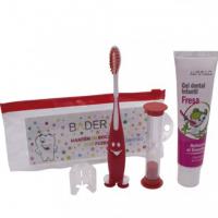 ESTUCHE DE CEPILLO DENTAL INFANTIL CON RELOJ DE ARENA Y PASTA BADER Img: 201907271