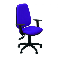 Sincro TETE: Silla de Oficina con Reposabrazos Ajustables - Azul Img: 202505311