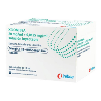 Xilonibsa: Anestesia Local en Base a Lidocaína al 2% (100 Cartuchos de 1.8 ml) Img: 202604041