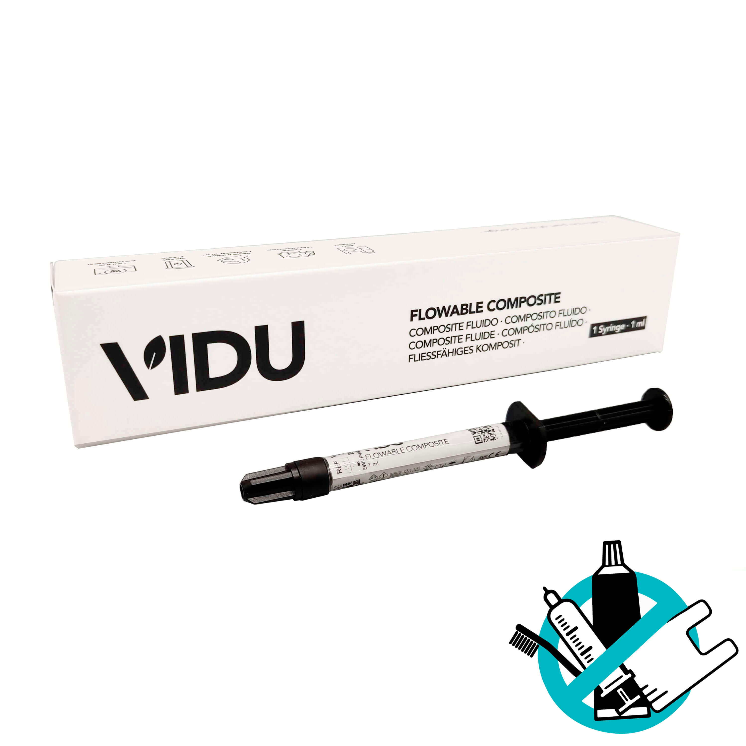 Kit 2 Seringues + 10 Embouts Pour Résine Composite Dentaire Couleur A1 - Usage Laboratoire