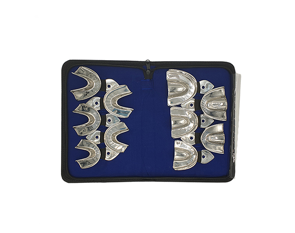 Set De 10 Porte-empreintes Orthodontiques Métalliques Non Perforés - TK PLUS - Neuf Pour Dentisterie