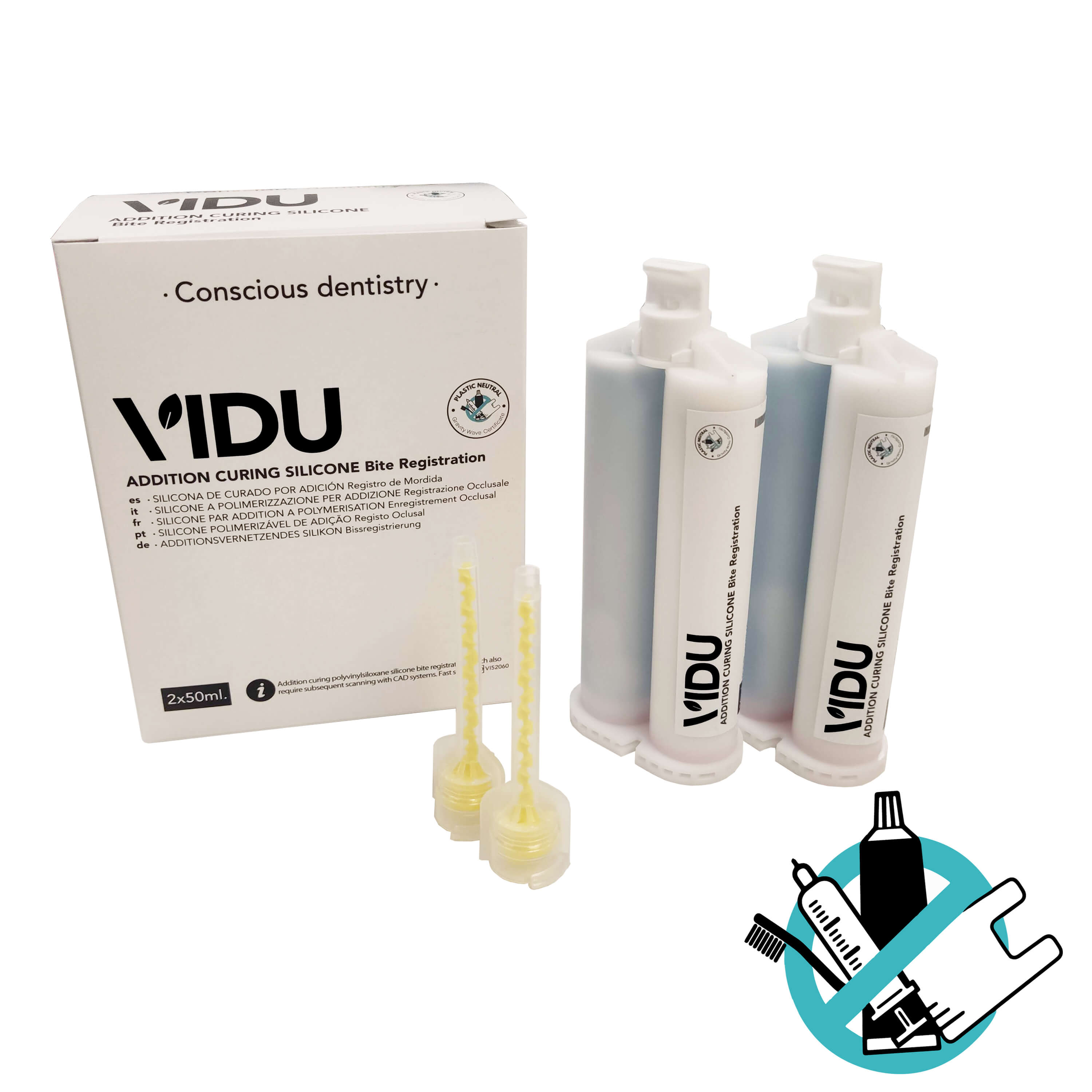 Silicone d'enregistrement des morsures (2 x 50 ml) - VIDU