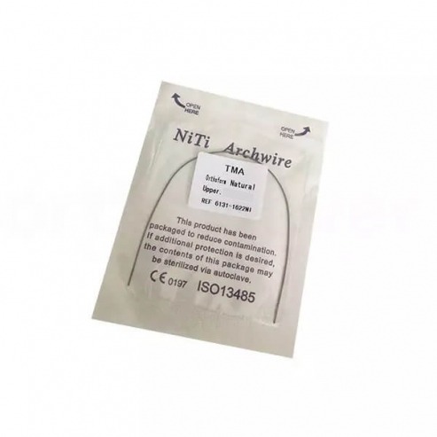 Arcs Beta Titanium Rectangulaires Forme Natural (10 unités)-016 "x .016" supérieur Img: 202202191