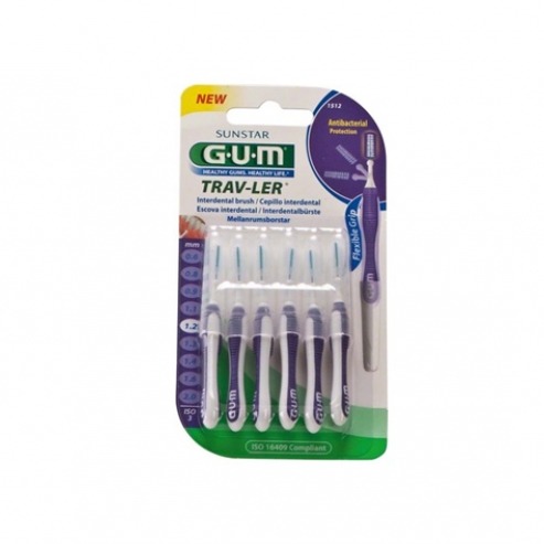 GUM® TRAV-LER : Brosses interdentaires Ø 1,2 mm mini-6 UNITÉS Img: 202010171