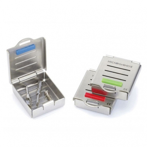 Microcassettes pour la stérilisation des instruments - Pièce Nº3 - T: 45x52mm - Couleur: Bleu Img: 202411301