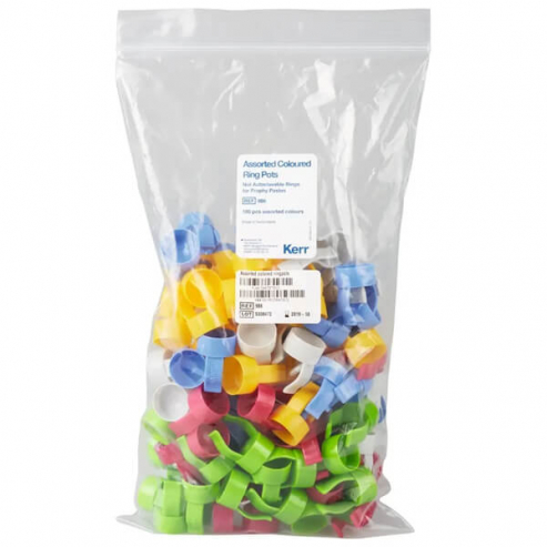 Récipients à anneaux en couleurs assorties (100 pcs) Img: 202503151 Récipients à anneaux en couleurs assorties (100 pcs) Img: 202503151