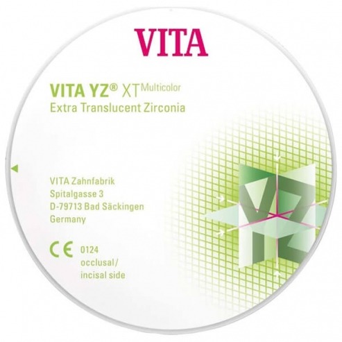 VITA YZ XT Multicolor : Disque extratranslucide (Ø 98,4 mm, H18 mm)-A2 Img: 202202191