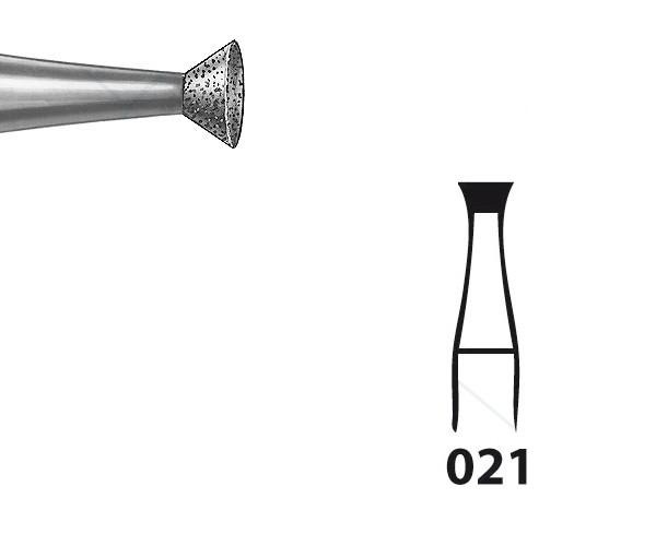 Lot De 20 Fraises Diamant Dentaires Bomaoer MK47 – Cône Inversé, Grain Moyen, Queue HP – Pour Laboratoire Dentaire Ou Orthodontie