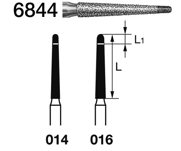 Fraises 6844.314. Diamantée Lance FG (5 pcs) - Nº 014 Img: 202204161