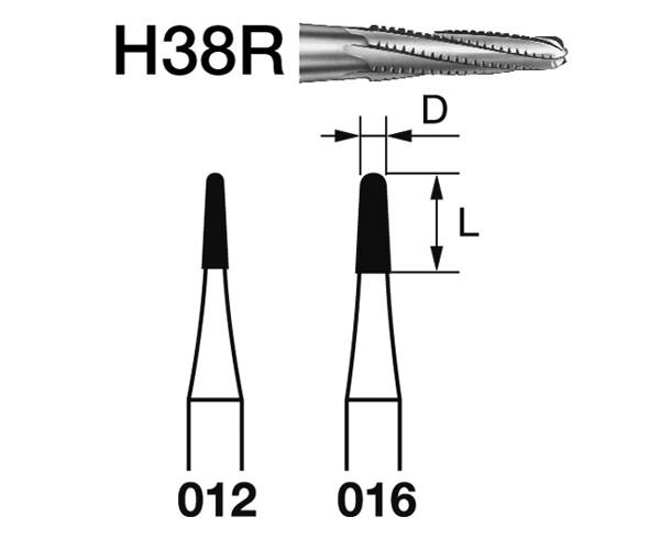 Fraise H38R.314. FG conique (5 pièces) - Nº012 Img: 202204021