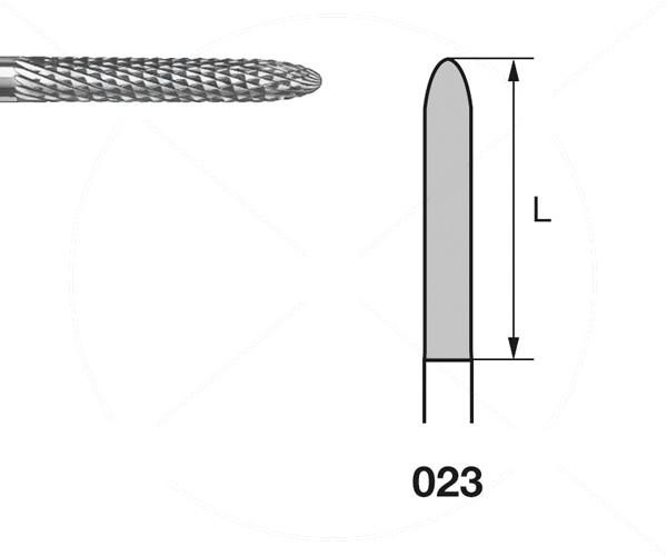 Fraise H295EF.104. Cylindrique Arrondie PM (5 unités) - Nº023 Img: 202204021