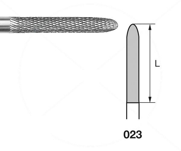 Fraise H295E.104. Cylindrique Arrondie PM (5 unités) - Nº023 Img: 202204021