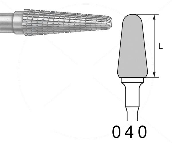 Fraise H79NE.104. Conique arrondie PM (5 pcs) - Nº040 Img: 202204021