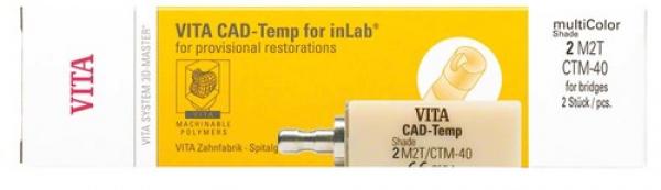 Vita Cad-Temp Multicolor pour Cerec/Inlab® - 2M2T, CTM-40 (10 blocs) Img: 202005231